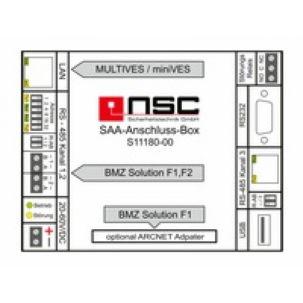 S11180-00 Voice-Alarm-Connector-Box (Interface DIN VDE 0833-4)